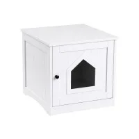 i.Pet 49cm Cat Litter Box Enclosure with 50kg Top Load White
