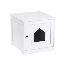 i.Pet 49cm Cat Litter Box Enclosure with 50kg Top Load White
