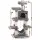 i.Pet 145cm Cat Tree Tower in Light Grey - Durable Sisal Scratching Posts, Plush Velvet, Multi-Level Condo & Play Areas
