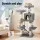 i.Pet 145cm Cat Tree Tower in Light Grey - Durable Sisal Scratching Posts, Plush Velvet, Multi-Level Condo & Play Areas