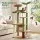 i.Pet 152cm Leafy Jungle Cat Tree Tower Multi-Level Scratching Post with Sisal Canopy and Cradle (Green)