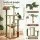 i.Pet 152cm Leafy Jungle Cat Tree Tower Multi-Level Scratching Post with Sisal Canopy and Cradle (Green)