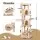 i.Pet Cat Tree Tower 167cm Large Multi-Level Scratching Post Furniture with Hideouts Beige for Multiple Cats