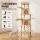i.Pet Cat Tree Tower 167cm Large Multi-Level Scratching Post Furniture with Hideouts Beige for Multiple Cats