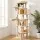 i.Pet Cat Tree Tower 167cm Large Multi-Level Scratching Post Furniture with Hideouts Beige for Multiple Cats
