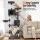 i.Pet Cat Tree Tower 206cm Large Multi-Level Scratching Post with Hideouts Toys 110kg Capacity Grey