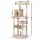 i.Pet 143cm Cat Tree Tower in Beige - Plush Velvet, Sisal Posts, Multi-Level Condo with Toys for Scratching & Lounging
