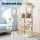 i.Pet 143cm Cat Tree Tower in Beige - Plush Velvet, Sisal Posts, Multi-Level Condo with Toys for Scratching & Lounging