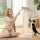 i.Pet 89cm Cat Tree Scratching Post Tower with Natural Sisal Plush Condo Beige 49x49x89cm Indoor Cat