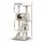 i.Pet 134cm Cat Tree Tower - Multi-Level Condo with Sisal Posts, Plush Velvet, Scratching Bed & Ladder - Beige