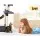 i.Pet Casey Cat Tree 184cm - Multi-Level Dark Grey Tower, Plush Velvet, Sisal Scratching Posts, Hammock & Bed Cube