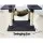 i.Pet Casey Cat Tree 184cm - Multi-Level Dark Grey Tower, Plush Velvet, Sisal Scratching Posts, Hammock & Bed Cube