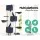 i.Pet 244cm Cat Tree Tower - Grey Condo with Sisal Scratching Posts, Plush Velvet, Multi-Level Play Areas, and Hammocks
