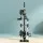 i.Pet 260cm Cat Tree Tower: Grey Condo Scratcher with Sisal Posts, Plush Velvet, Multi-Level Play Areas for Cats