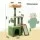 i.Pet Cat Tree Tower 101cm with Natural Sisal Scratching Posts, Hideouts and Hanging Toys 80kg Capacity Green