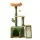 i.Pet Cat Tree Tower 101cm with Natural Sisal Scratching Posts, Hideouts and Hanging Toys 80kg Capacity Green