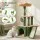 i.Pet Cat Tree Tower 101cm with Natural Sisal Scratching Posts, Hideouts and Hanging Toys 80kg Capacity Green