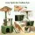 i.Pet Cat Tree Tower 101cm with Natural Sisal Scratching Posts, Hideouts and Hanging Toys 80kg Capacity Green