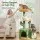 i.Pet Cat Tree Tower 101cm with Natural Sisal Scratching Posts, Hideouts and Hanging Toys 80kg Capacity Green