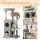 I.pet Cat Tree Tower 127cm Multi-Level Scratching Furniture 80kg Capacity with Hideouts Light Grey