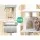 i.Pet 141cm Cat Tree Tower: Multi-Level Condo with Natural Sisal Poles & Soft Plush for Climbing, Scratching & Sleeping
