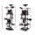 i.Pet 203cm Cat Tree Tower in Grey with Plush Velvet, Sisal Posts, Multi-Level Condo, Hammocks & Scratching Areas