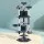 i.Pet 203cm Cat Tree Tower in Grey with Plush Velvet, Sisal Posts, Multi-Level Condo, Hammocks & Scratching Areas