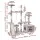 i.Pet Quadra 4-Level Cat Tree 135cm with Plush Velvet, Natural Sisal Posts, and Activity Balls – Eco-Friendly Fun