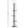 i.Pet Grey 290cm Cat Tree Tower with Sisal Scratching Posts, 4 Platforms, Adjustable Height, and Plush Cover
