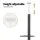 i.Pet Grey 290cm Cat Tree Tower with Sisal Scratching Posts, 4 Platforms, Adjustable Height, and Plush Cover