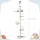 i.Pet 270cm Beige Cat Tree Tower: Floor-to-Ceiling Adjustable Scratching Post with Sisal, Plush Platforms & Stable Base