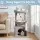 i.Pet Cat Tree Tower 82cm Scratching Furniture with Platforms, Hideouts and Hanging Toys Light Grey