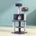 i.Pet 126cm Cat Tree Condo - Plush Velvet, Sisal Posts, Multi-Level Design for Scratching, Climbing, and Resting