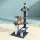 i.Pet 100cm Cat Tree Tower with Sisal Scratch Posts, Plush Velvet, Multi-Level Design & Steps for Active Cats, Grey
