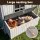 i.Pet Chicken Coop 219cm Outdoor Poultry Enclosure with Nesting Box Ramp and Galvanised Mesh Light Grey