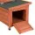 i.Pet Outdoor Cat House: Durable Fir Wood, Weather-Resistant, 70x43x47cm, Easy Assembly, Lockable Doors, 1-Year Warranty