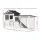 i.Pet Extra Large Wooden Chicken Coop & Rabbit Hutch with Weather-Resistant Fir Wood, 180cm x 53cm x 94cm, Easy Assembly