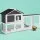 i.Pet Extra Large Wooden Chicken Coop & Rabbit Hutch with Weather-Resistant Fir Wood, 180cm x 53cm x 94cm, Easy Assembly