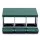 i.Pet 3-Hole Roll Away Chicken Nesting Box Galvanised Metal Wall Mount or Freestanding Green 80x50x50cm