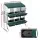 i.Pet Six Hole Chicken Nesting Box Roll Away Collection Wall Mounted Green Galvanised Metal