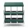 i.Pet Six Hole Chicken Nesting Box Roll Away Collection Wall Mounted Green Galvanised Metal
