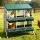 i.Pet Six Hole Chicken Nesting Box Roll Away Collection Wall Mounted Green Galvanised Metal