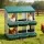 i.Pet Chicken Nesting Box Six-Hole Roll Away Galvanised Metal Green Wall Mounted or Floor Standing