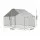 i.Pet Outdoor Pet Enclosure 3m x 2m Walk-In Run with Galvanised Steel Frame and Oxford Cover Silver