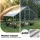 i.Pet Outdoor Pet Enclosure 3m x 2m Walk-In Run with Galvanised Steel Frame and Oxford Cover Silver