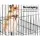 i.Pet Rabbit Cage 142cm Hutch - Multi-Level Metal, Anti-Rust, with Platforms, Ladders, Hammock & Wheels, Black