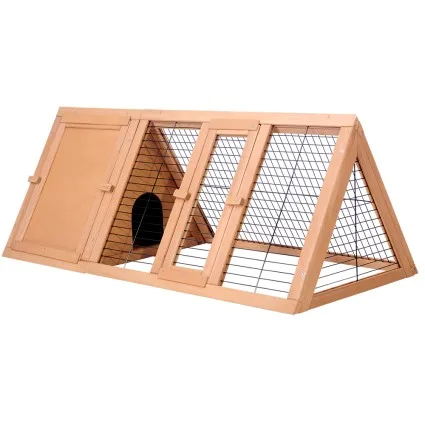 i.Pet Wooden Rabbit Hutch 119x51x44cm - Spacious Outdoor Chicken Coop with Secure Locks & Cosy Timber Bedroom