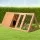 i.Pet Wooden Rabbit Hutch 119x51x44cm - Spacious Outdoor Chicken Coop with Secure Locks & Cosy Timber Bedroom