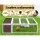 i.Pet Rabbit Hutch 124x90x35cm Outdoor Wooden Cage - Fir Wood, Asphalt Roof, Powder Coated Mesh, Easy Assembly