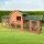 i.Pet Large Wooden Chicken Coop Rabbit Hutch - 220x52x84cm, Fir Wood, Waterproof, Eco-Friendly, Easy Clean Design